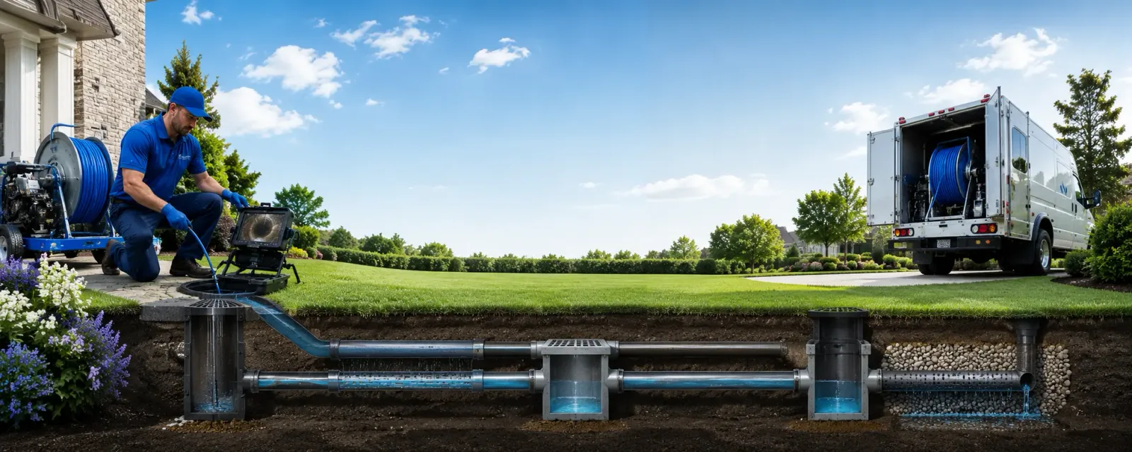 Outdoor drain cleaning information for Napoleon, MO